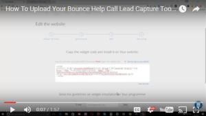 How To Upload Your Bounce Help Call Lead Capture Software Tools To Your Website